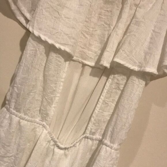 altar'd state White Ruffle Neck Romper - Size S - Picture 8 of 8
